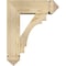 Ekena Millwork Merced Arts and Crafts Rough Sawn Bracket w/ Offset Brace, Douglas Fir, 6"W x 16"D x 20"H BKT0604X16X20MRC03RDF - alternate 3